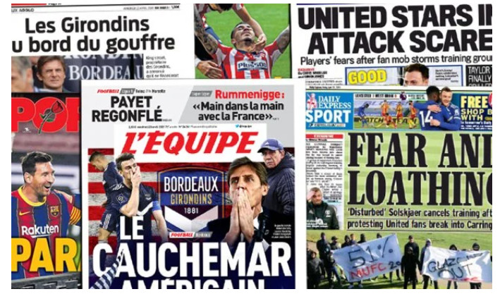 C'est la panique à United, le naufrage des Girondins de Bordeaux fait grincer des dents