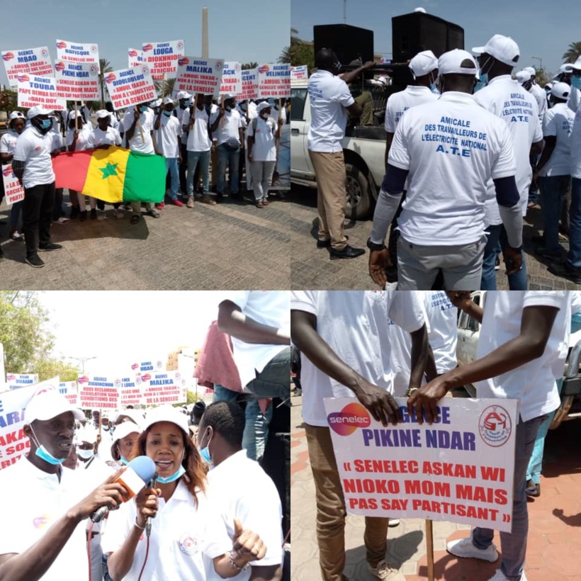 Marche des travailleurs de l'Electricité National : "Nous pouvons rester 7 mois, parfois 1 an sans percevoir de salaire" (Coordonnateur) Marche des travailleurs de l'Electricité National : "Nous pouvons rester 7 mois, parfois 1 an sans percevoir de salaire" (Coordonnateur)