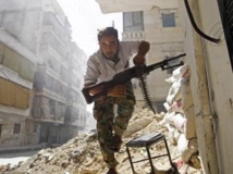 Un combattant de l’Armée syrienne libre, opposant à Bachar el-Assad, le 7 août dernier à Alep.