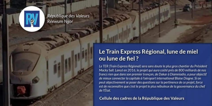 Le Train Express Régional, lune de miel ou lune de fiel ? (République des Valeurs) Le Train Express Régional, lune de miel ou lune de fiel ? (République des Valeurs)
