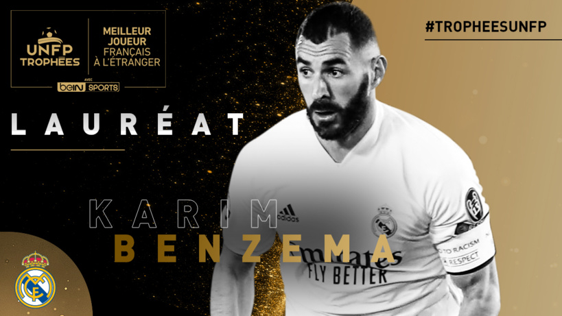 Trophées UNFP: Benzema élu meilleur joueur français de l’étranger