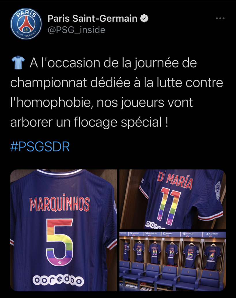 PSG: Abdou Diallo et Gana Gueye n’ont pas arboré le maillot dédié aux LGBT ce soir PSG: Abdou Diallo et Gana Gueye n’ont pas arboré le maillot dédié aux LGBT ce soir