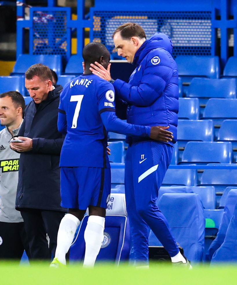 Chelsea: N'Golo Kanté sort dès la demi-heure de jeu contre Leicester