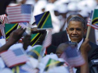 Barack Obama en Tanzanie, le 1er juillet 2013. Cameron / Reuters