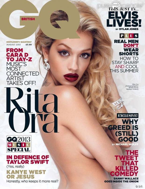 Rita Ora : Topless en couv' de GQ, elle parle de son amoureux avec réserve