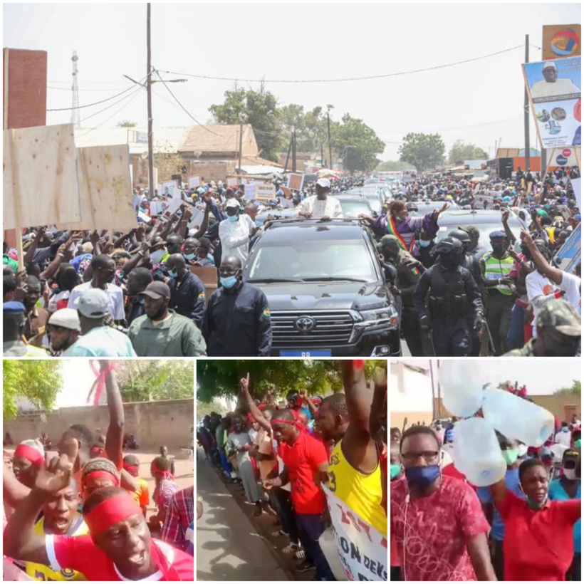 Tournée économique : Macky Sall voit finalement des brassards rouges à Koumpentoum 