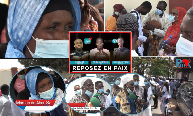 Levée de corps des 3 agents de Leral TV: la réaction de la famille de Abou Mamadou Sy Levée de corps des 3 agents de Leral TV: la réaction de la famille de Abou Mamadou Sy