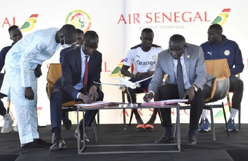 La FSF et Air Sénégal signent un accord de 3 ans permettant aux Lions de voyager à bord de la compagnie