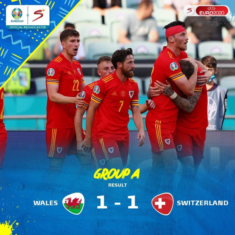 Euro: la Suisse accrochée par le pays de Galles Euro: la Suisse accrochée par le pays de Galles