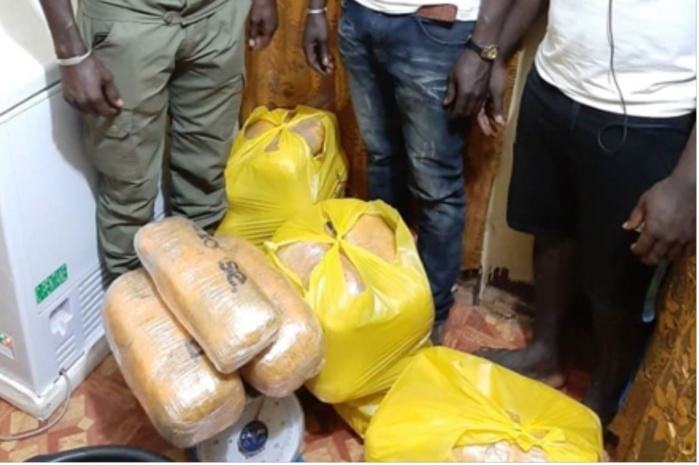 La légion Nord de la gendarmerie saisit 100 kilogrammes de chanvre indien dans un bus