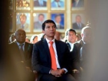 Andry Rajoelina, le président de la transition malgache. AFP PHOTO / BILAL TARABEY