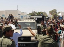 Funérailles d'un soldat tunisien tué lundi 29 juillet près de Kasserine. Reuters/ Stringer