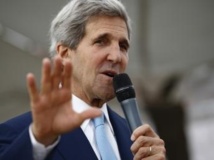John Kerry, secrétaire d’Etat américain, à l’ambassade des Etats-Unis à Slamabad, le jeudi 1er août. Il a jugé que la destitution de Morsi par l’armée égyptienne avait permis de « rétablir la démocratie ». REUTERS/Jason Reed