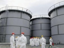 Réservoirs d'eau contaminée dans la centrale de Fukushima, Japon. REUTERS/Kyodo