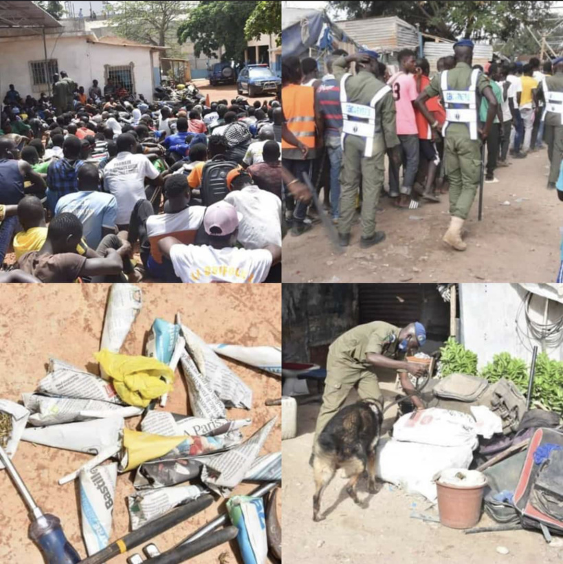 Opération de sécurisation de la gendarmerie à la « Cité Imbécile »: 2071 personnes interpellées Opération de sécurisation de la gendarmerie à la « Cité Imbécile »: 2071 personnes interpellées