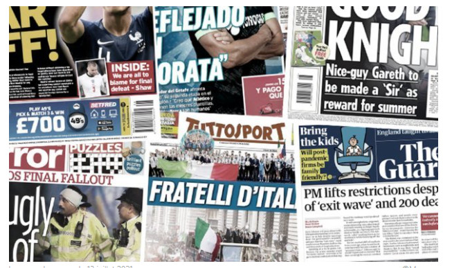 L'Angleterre toujours sous le choc après les incidents violents et racistes lors de la finale de l'Euro, Varane veut imiter Mbappé sur le mercato