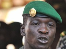 Le capitaine Amadou Sanogo a été promu, ce mercredi 14 août, au grade de général. AFP PHOTO / ISSOUF SANOGO