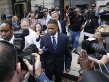 Jesse Jackson Jr à la sortie du tribunal, à Washington, le 14 août 2013. REUTERS/Jason Reed