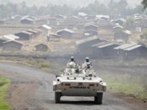 Patrouille de l'ONU, à Kibati, non loin de Goma, en République démocratique du Congo. Reuters