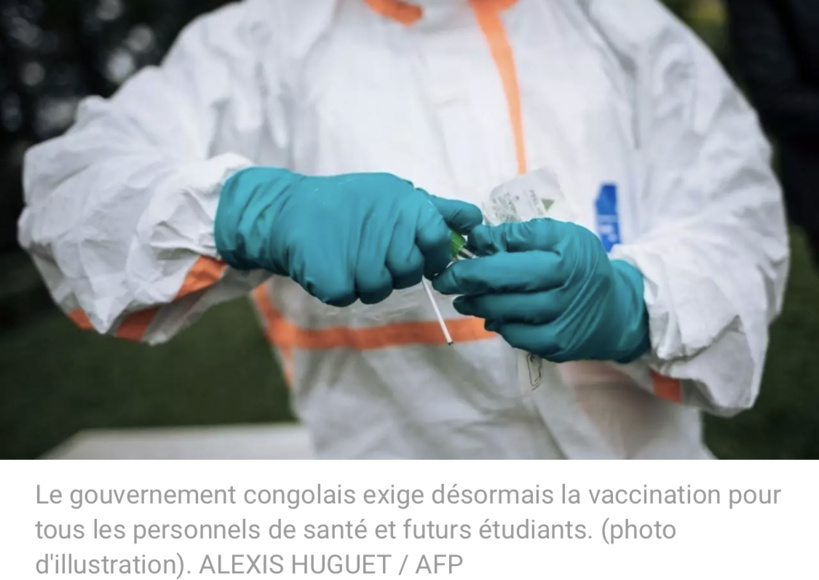 Covid-19: le Congo-B oblige les personnels de santé et nouveaux étudiants à se faire vacciner