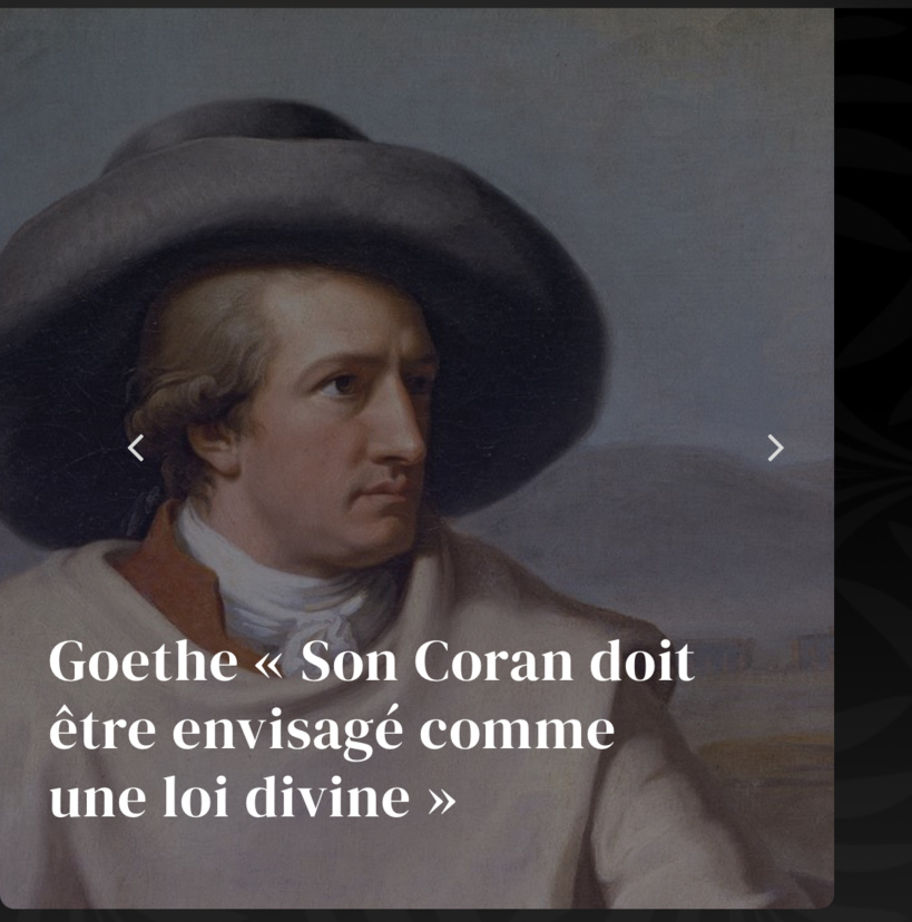Coin d’histoire - Que disent les grands de ce monde à propos de Mohamed ? Coin d’histoire - Que disent les grands de ce monde à propos de Mohamed ?