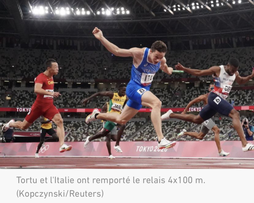 L'Italie crée la surprise sur le 4x100 m des JO de Tokyo L'Italie crée la surprise sur le 4x100 m des JO de Tokyo