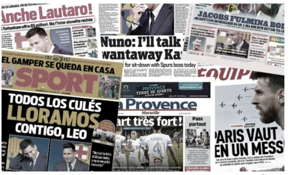 Les adieux larmoyants de Messi bouleversent la presse européenne, l'Inter Milan a désigné le successeur de Lukaku