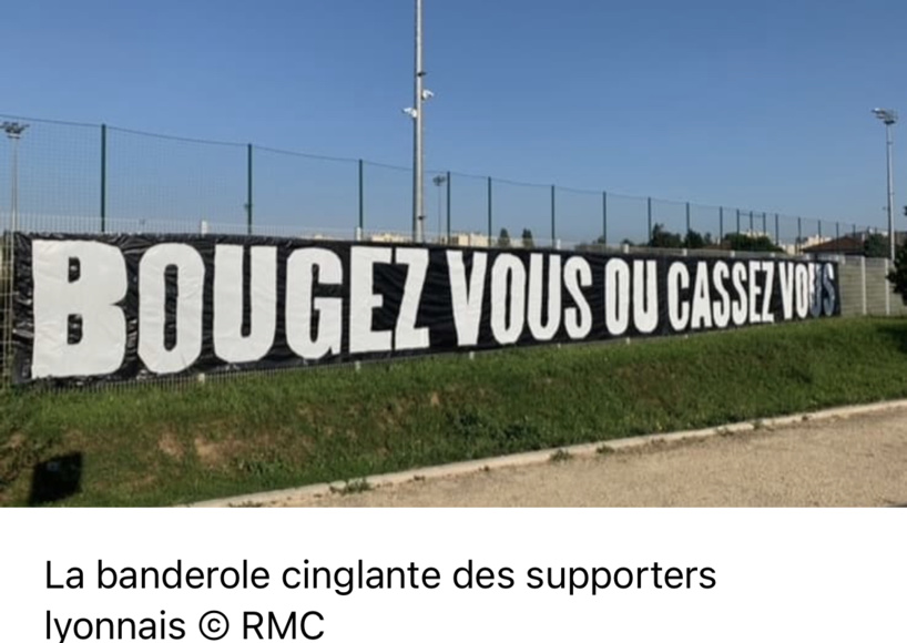 Les supporters lyonnais cash avec leurs joueurs: « Bougez-vous ou cassez-vous » Les supporters lyonnais cash avec leurs joueurs: « Bougez-vous ou cassez-vous »