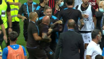 Ligue 1: Nice-OM interrompu après un envahissement de terrain