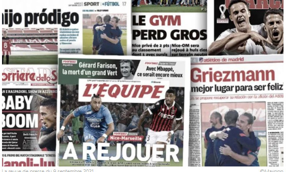 Le retour de Griezmann met tout le monde d'accord en Espagne, la presse française réagit aux sanctions de Nice-OM