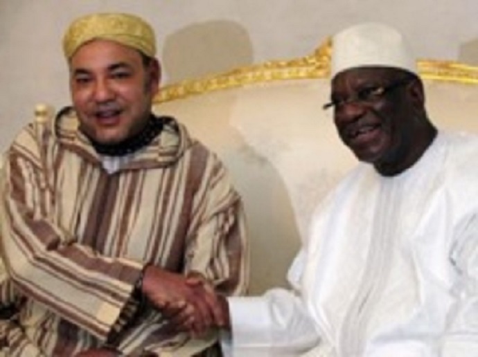 Les débuts d'une coopération fructueuse entre le roi du Maroc, Mohammed VI, et le nouveau président malien, IBK ? REUTERS/Thierry Gouegnon