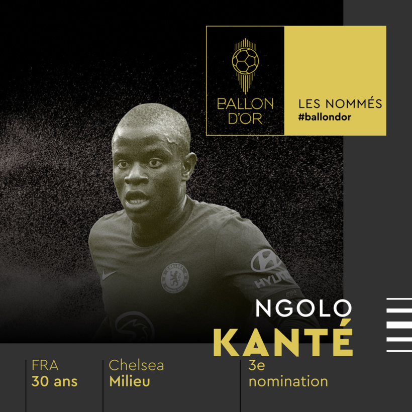 France Football dévoile la liste des nommés pour le Ballon d’Or 2021