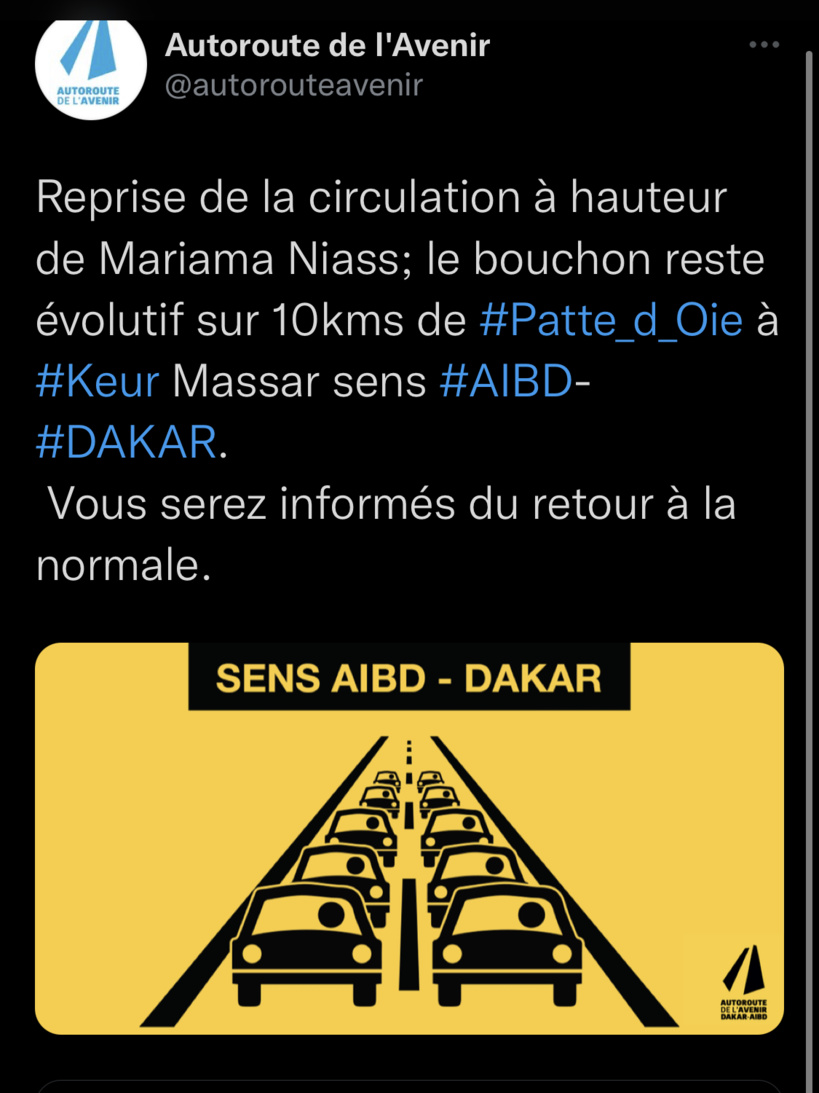 Chaos sur l’Autoroute: deux accidents provoqués par deux cars « Ndiaga Ndiaye » bouchent la circulation Chaos sur l’Autoroute: deux accidents provoqués par deux cars « Ndiaga Ndiaye » bouchent la circulation