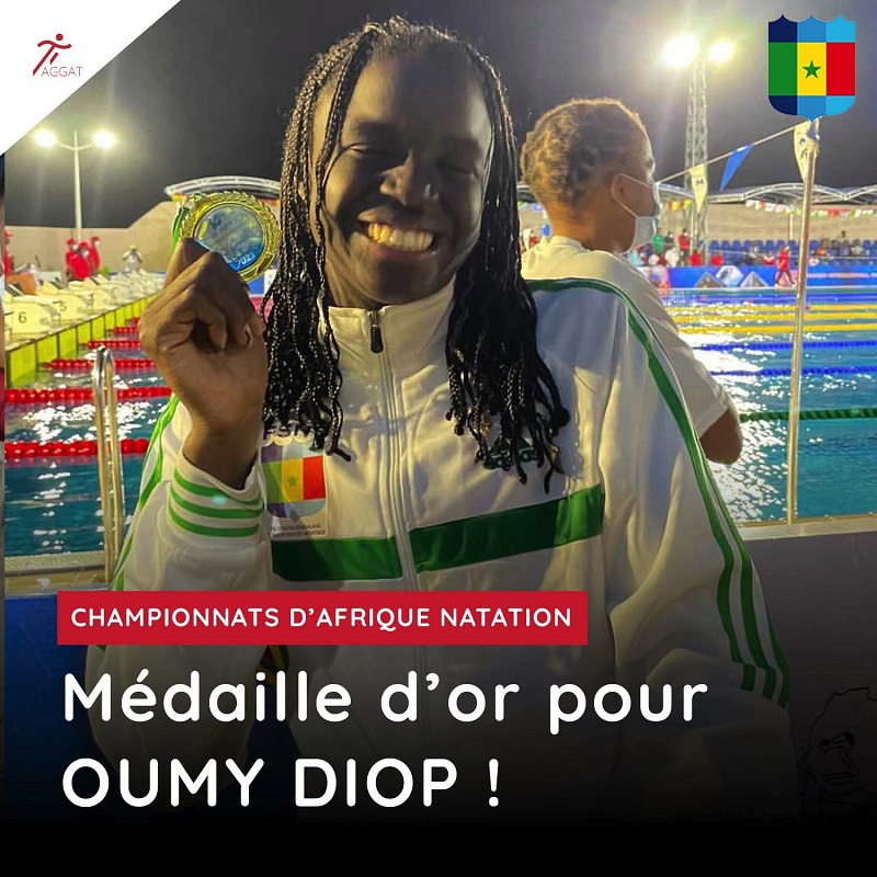 Oumy Diop, Championne d’Afrique 100m papillon: « Je vise les JO de Paris 2024 et Los Angeles 2028 »