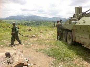 Jeudi l'artillerie lourde continuait de pilonner les collines de Chanzu et Runyonyi pour faire sortir les derniers rebelles de leur cachette. RFI/Léa-Lisa Westerhoff