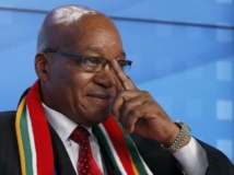 Jacob Zuma, le président sud-africain, à Davos, le 23 janvier 2013. REUTERS/Pascal Lauener