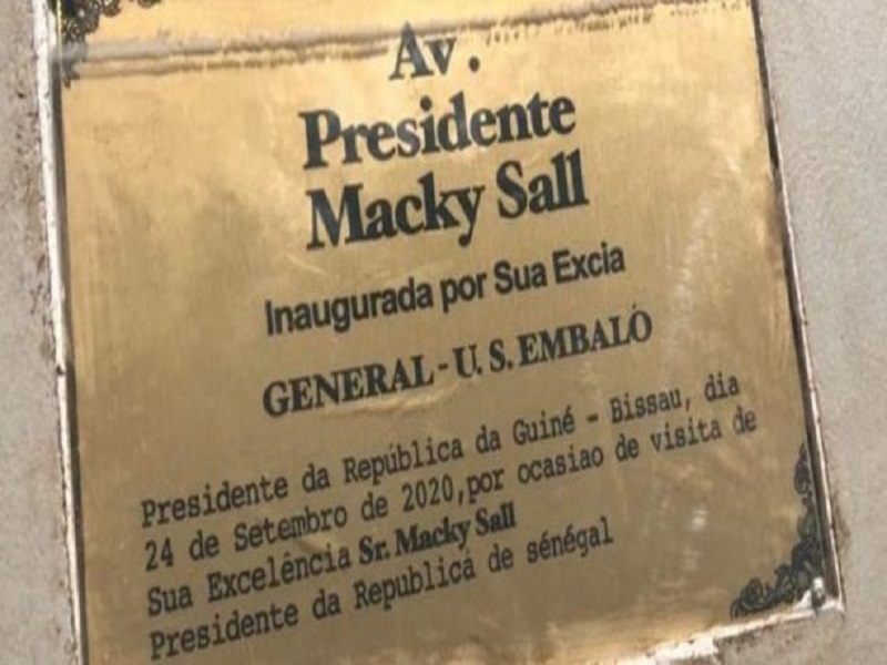 Guinée Bissau : une avenue porte désormais le nom de Macky Sall
