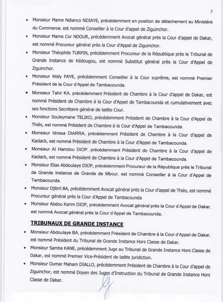 Conseil supérieur de la Magistrature: La liste complète des nominations et les décisions