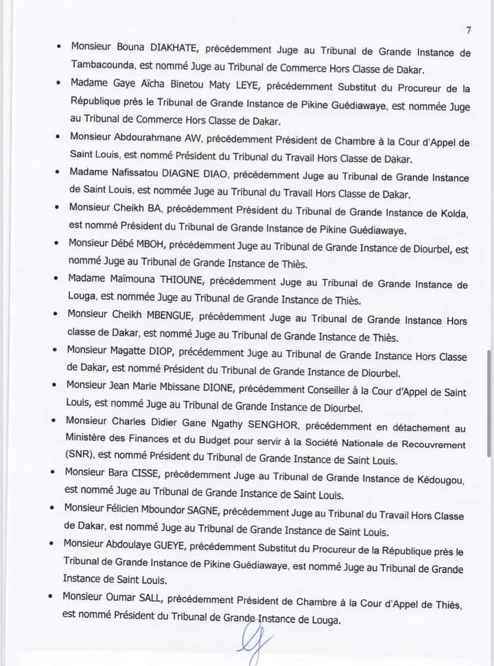 Conseil supérieur de la Magistrature: La liste complète des nominations et les décisions