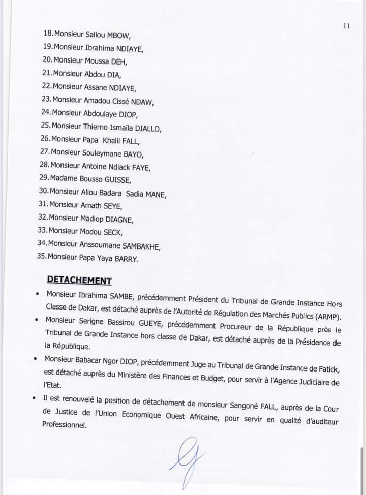 Conseil supérieur de la Magistrature: La liste complète des nominations et les décisions