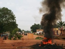 Tensions dans les rues de Bangui le 29 octobre 2013. AFP PHOTO/PACOME PABANDJI