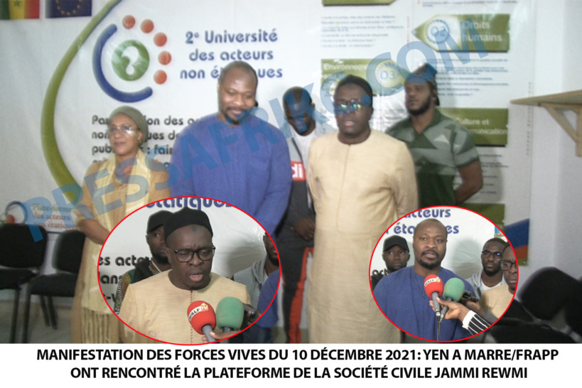 Rencontre Yen A Marre avec la plateforme JAMMI REWMI: Guy Marius Sagna et Malick Diop s’expriment sur la marche du 10 décembre Rencontre Yen A Marre avec la plateforme JAMMI REWMI: Guy Marius Sagna et Malick Diop s’expriment sur la marche du 10 décembre