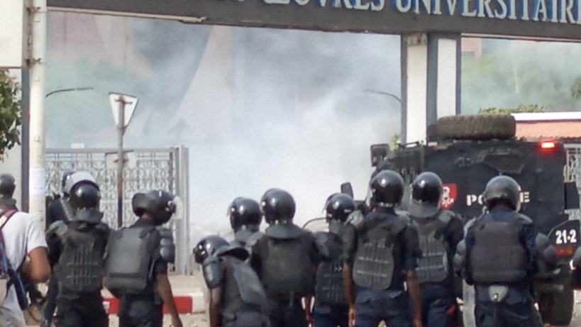 UCAD: Reprise de front, les policiers à l'intérieur du campus social UCAD: Reprise de front, les policiers à l'intérieur du campus social