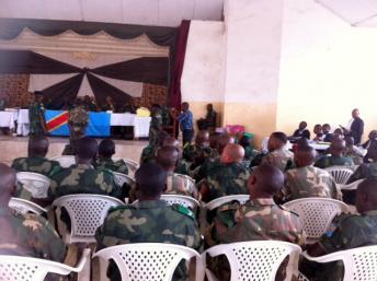 Le procès de 39 militaires accusés de viols massifs commis a Minova en novembre 2012 a mis un an à démarrer. Photo : RFI / Léa-Lisa Westerhoff