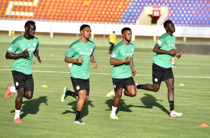 Les images du premier galop d’entraînement des « Lions » au stade Lat Dior de Thiès Les images du premier galop d’entraînement des « Lions » au stade Lat Dior de Thiès