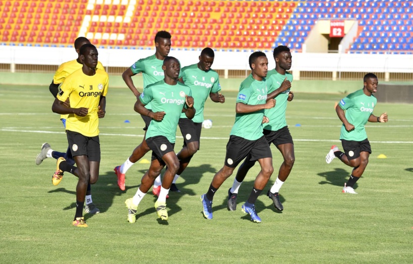 Les images du premier galop d’entraînement des « Lions » au stade Lat Dior de Thiès Les images du premier galop d’entraînement des « Lions » au stade Lat Dior de Thiès