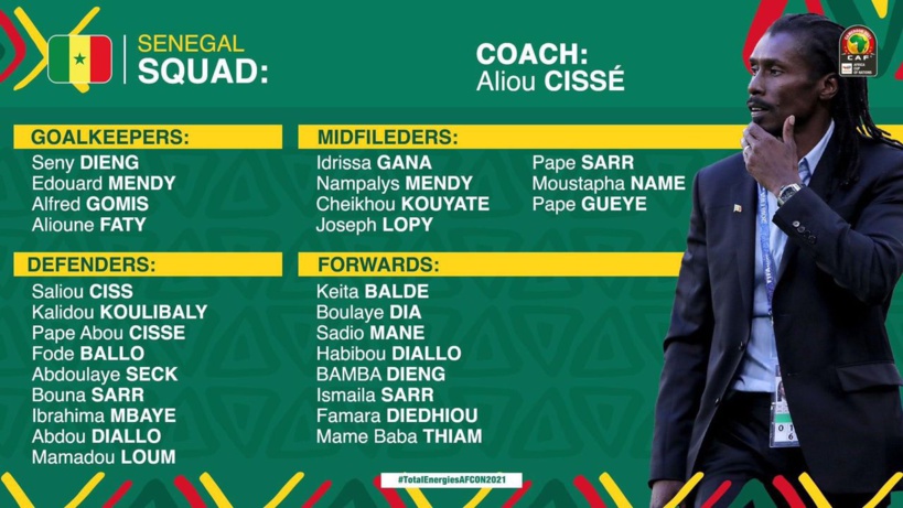 CAN 2021: le gardien de but du Casa Sports, Alioune Badara Faty finalement sur la la liste officielle du Sénégal CAN 2021: le gardien de but du Casa Sports, Alioune Badara Faty finalement sur la la liste officielle du Sénégal
