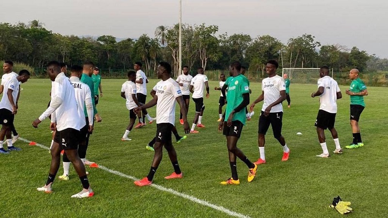 CAN 2021 : première séance d’entraînement des « Lions » au Cameroun (images)