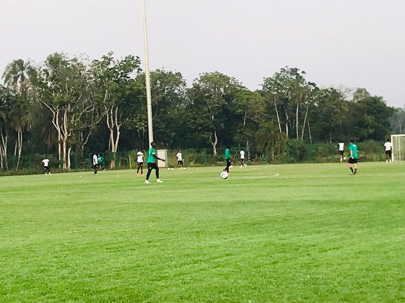 CAN 2021 : première séance d’entraînement des « Lions » au Cameroun (images)