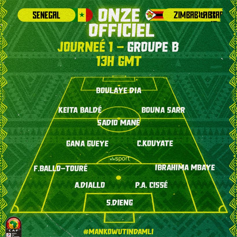 CAN 2021 : La composition officielle des "Lions" face au Zimbabwe CAN 2021 : La composition officielle des "Lions" face au Zimbabwe